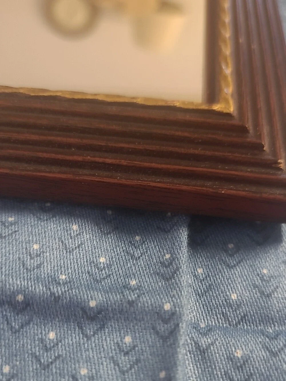 Home Interiors Brown and Gold Square Frame Pair